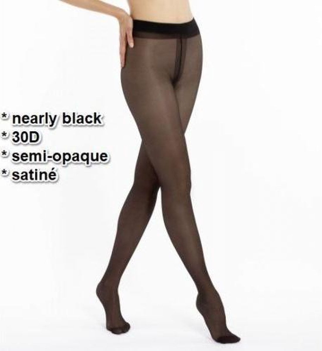 Le Bourget - zwart - pantys /collants - maat L (3185291413221)