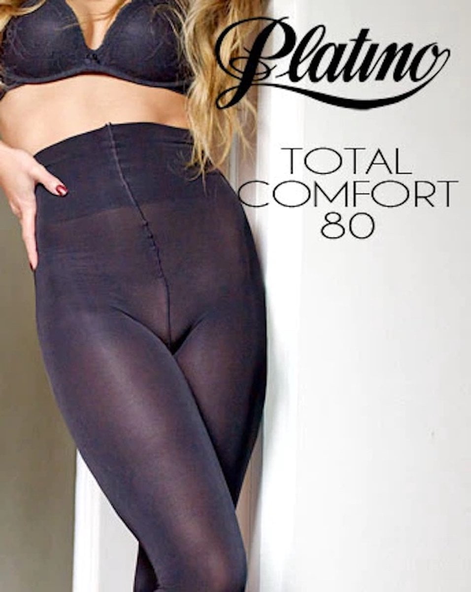 Platino Total Confort 80 den panty maat 38/40 zwart (8423024575163)