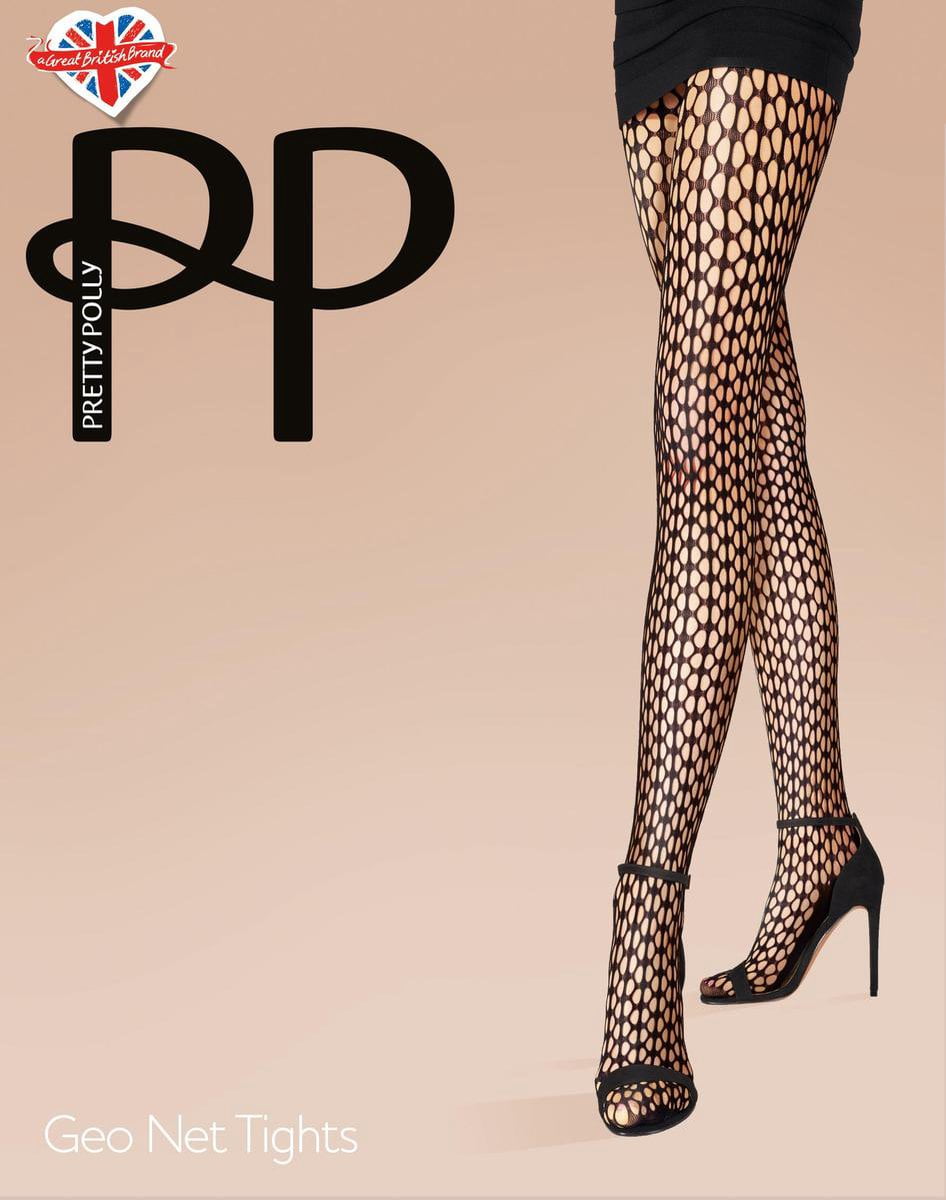 Pretty Polly Zwarte Geo Net panty (5053014507657)