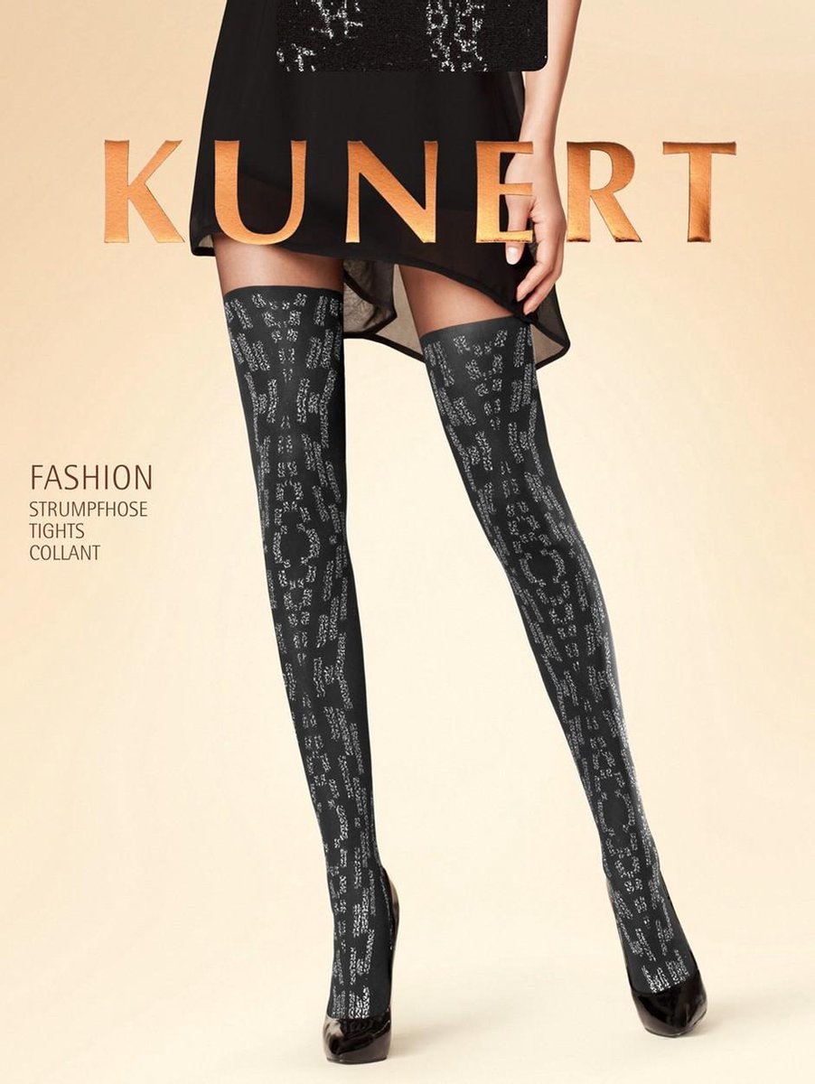 Kunert fashion panty maat 38/40 zwart (4005074768647)