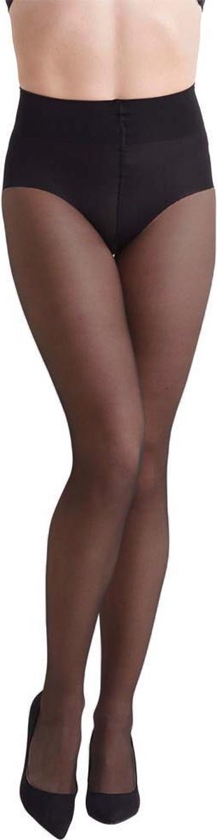 NOMI Shapewear - Corrigerende panty 30D met hoog uitgesneden broekje - Zwart - Maat L (8719128224701)