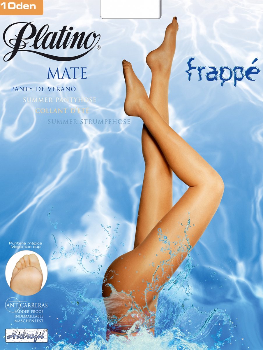 Platino matte zomer panty 10 den maat 38/40 caresse (8423024915020)