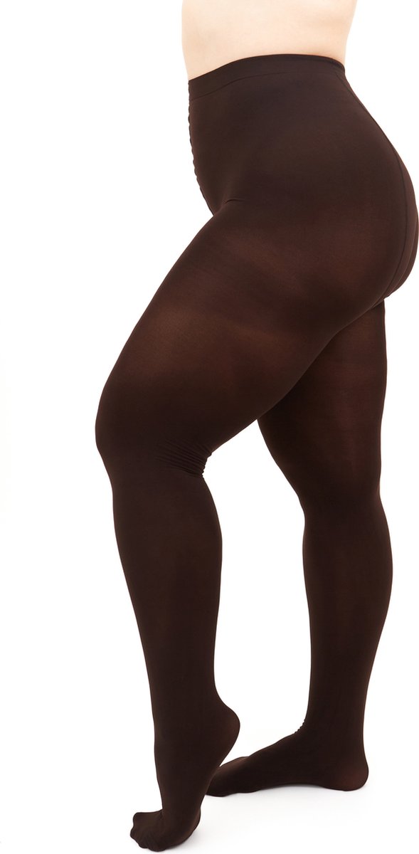 Giulia - Positive Micro 3D 70den Panty (enkel in grote maten) - Donker Bruin - XL (4823103007716)