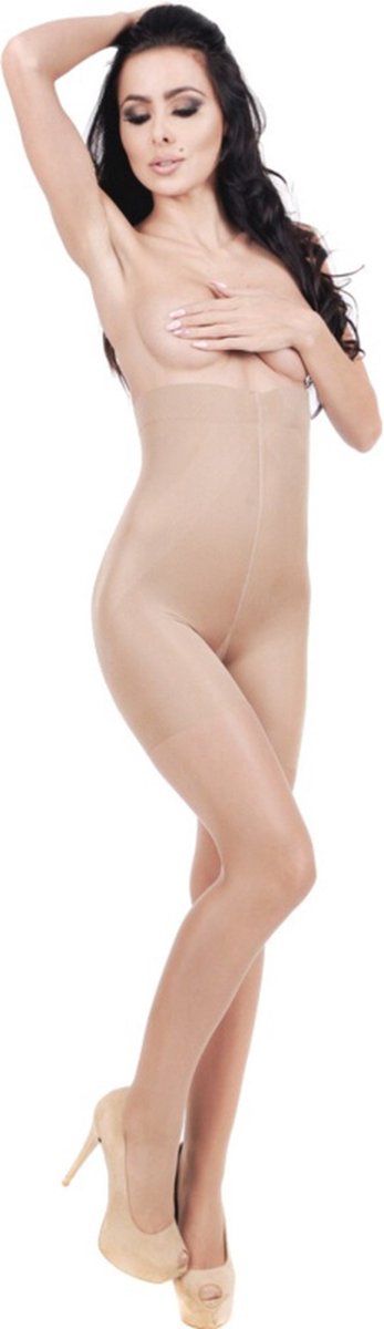 Corrigerende panty - PUSH-UP afslankpanty - 20 den - nude (beige) S/M (5903292688176)