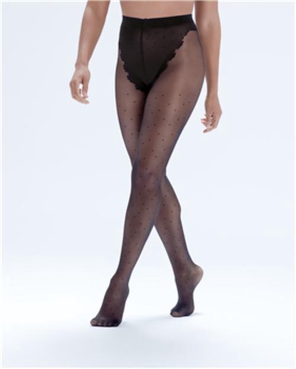 Pretty Polly Panty - Eco-Wear - Duurzaam - Biodegradable met Nopjes - 20 Den. - M/L - Zwart (5053014851484)