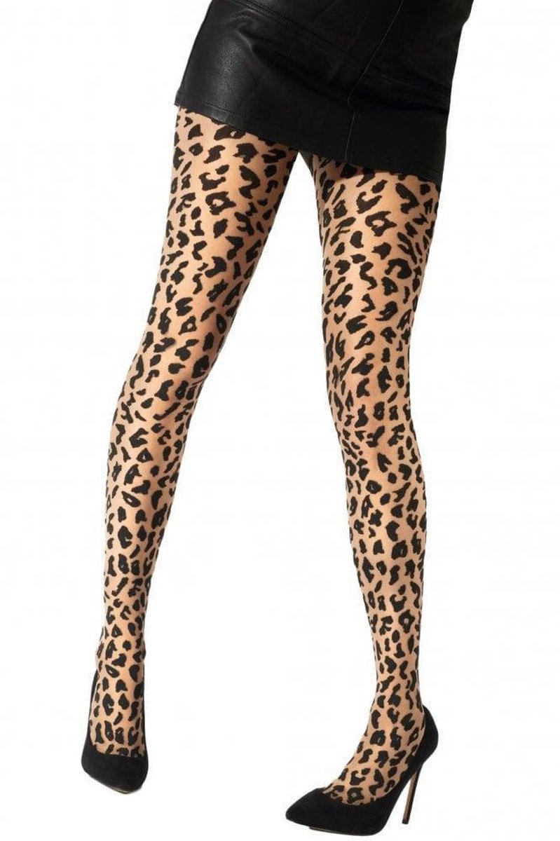 Pretty Polly Panty - Fashion - Animal - Design - One Size - 36/42 - Black/Nude (5053014726027)