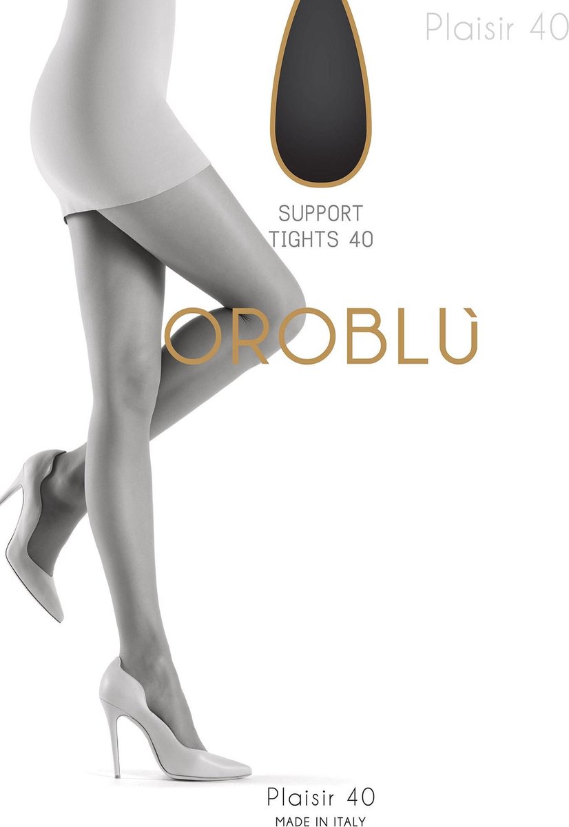 Oroblu Plaisir 40 Panty - Kleur Singapour/ Antraciet - Maat S (8300213044788)