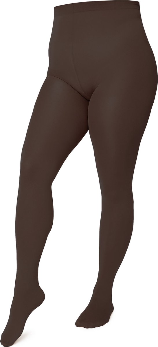 Merry Style MS-GB-162 Dames Panty - 60 DEN -Plus Size - Grote maat - Polyamide - Chocco - XL (4055191809181)