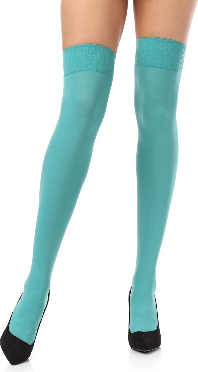 Merry Style MS-SS-T8002 Dames Panty - 40 DEN- Overkniekousen - Polyamide - Mint - Universeel Formaat (4061692096067)