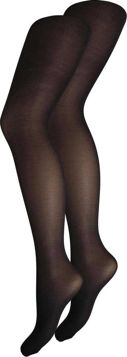 Pieces panty 20 Den - 2-pack Tights - L/XL - Zwart (5713743472663)