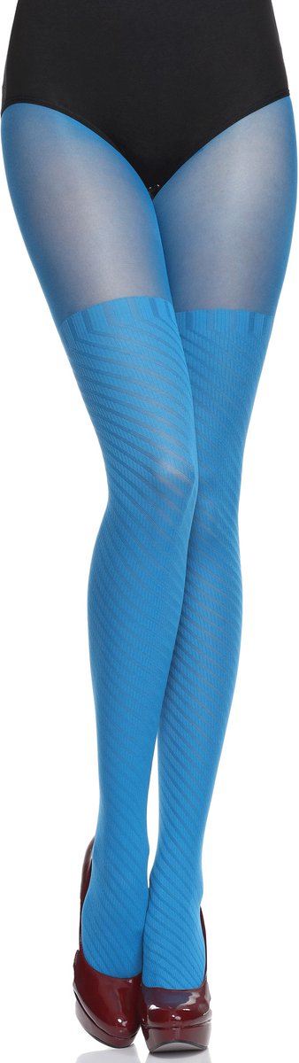 Merry Style Dames Panty - 60 DEN - Halsterloos - Polyamide - MS-GB-355 - Blauw - L (4055191481394)