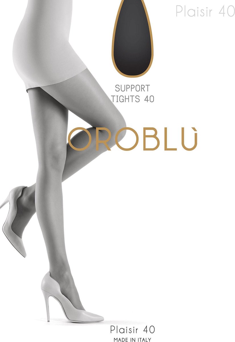 Oroblu Plaisir 40 Panty - Kleur Singapour/ Antraciet - Maat M (8300213044269)