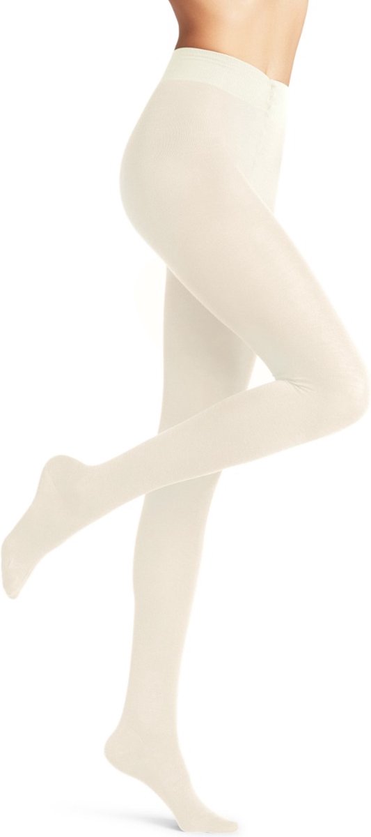 FALKE Softmerino dames panty - off-white - Maat: 48 - 50 (4031309217758)