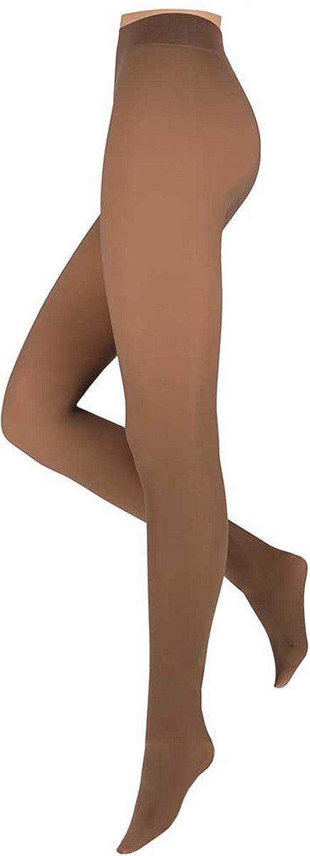 Fleece panty - Dames - Skin/Beige - Maat S/M - fleece panty Beige - thermo panty Beige - thermo panty - warme panty - gevoerde panty (8721247420971)