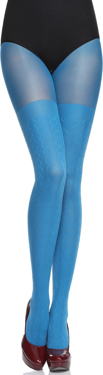 Merry Style Dames Panty - 60 DEN - Halsterloos - Polyamide - MS-GB-332 - Blauw - M (4055191480939)