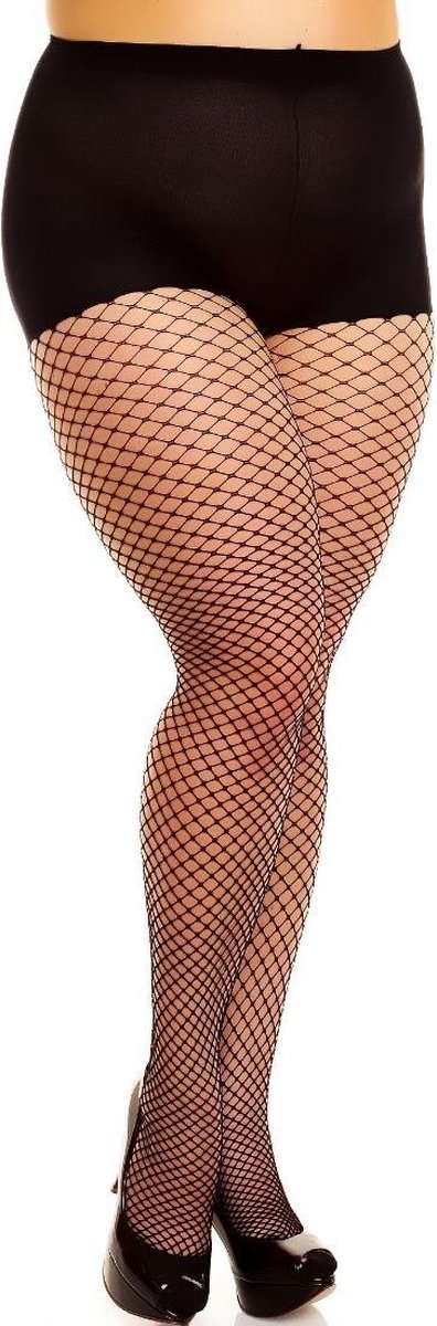 Glamory Mesh - Panty - visnet - maat 4XL - zwart (4260277138639)