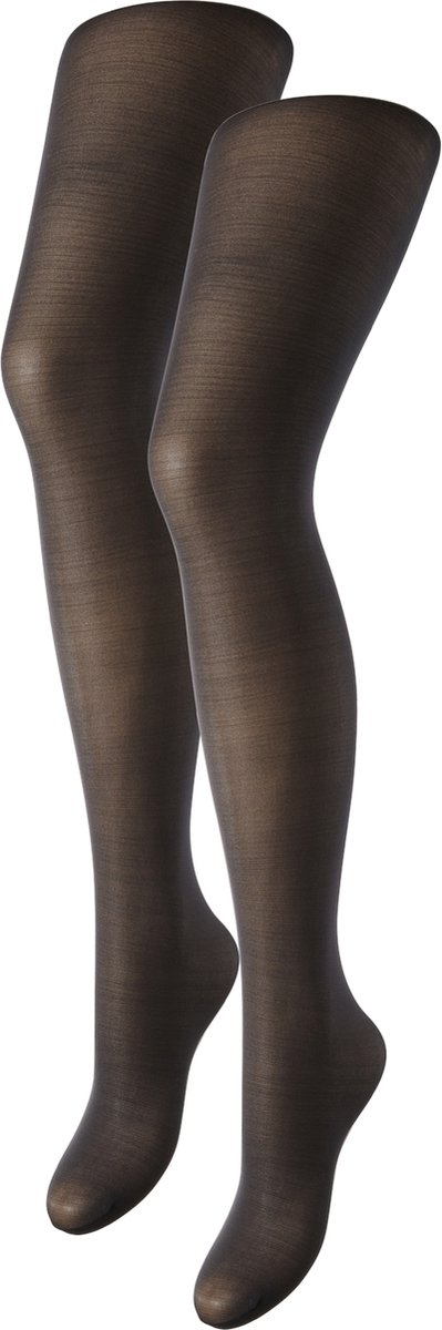 Pieces panty 20 Den - 2-pack Tights - M/L - Zwart (5713743472656)