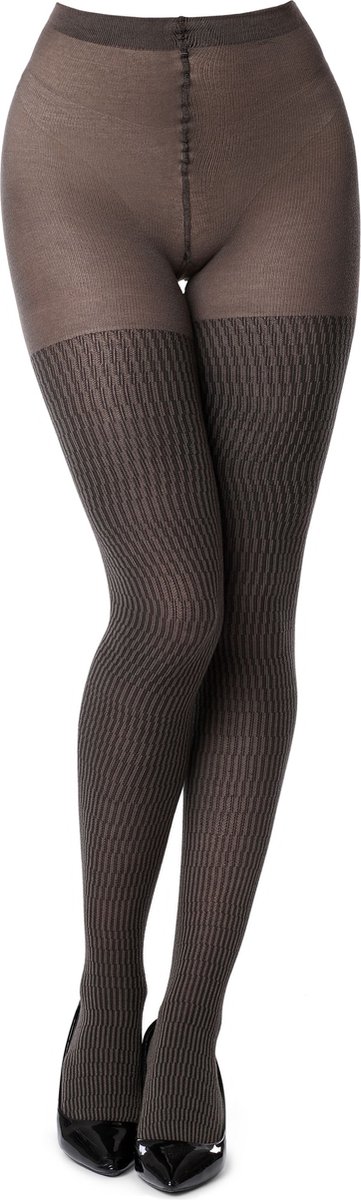 Bellivalini Dames Panty - 100 DEN - Halsterloos - Katoen - BLV-GI-1115 - Haze - L (4061692538680)