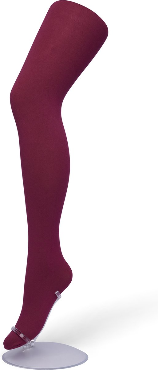 Bonnie Doon Opaque Comfort Panty 70 Denier Donker Rood Dames maat 42/44 XL - Extra brede Comfort Boord - Tekent Niet - Kleedt Mooi af - Mat Effect - Gladde Naden - Maximaal Draagcomfort - Donkerrood - Bordeaux - Rhododendron - BN161912.38 (8717394449835)