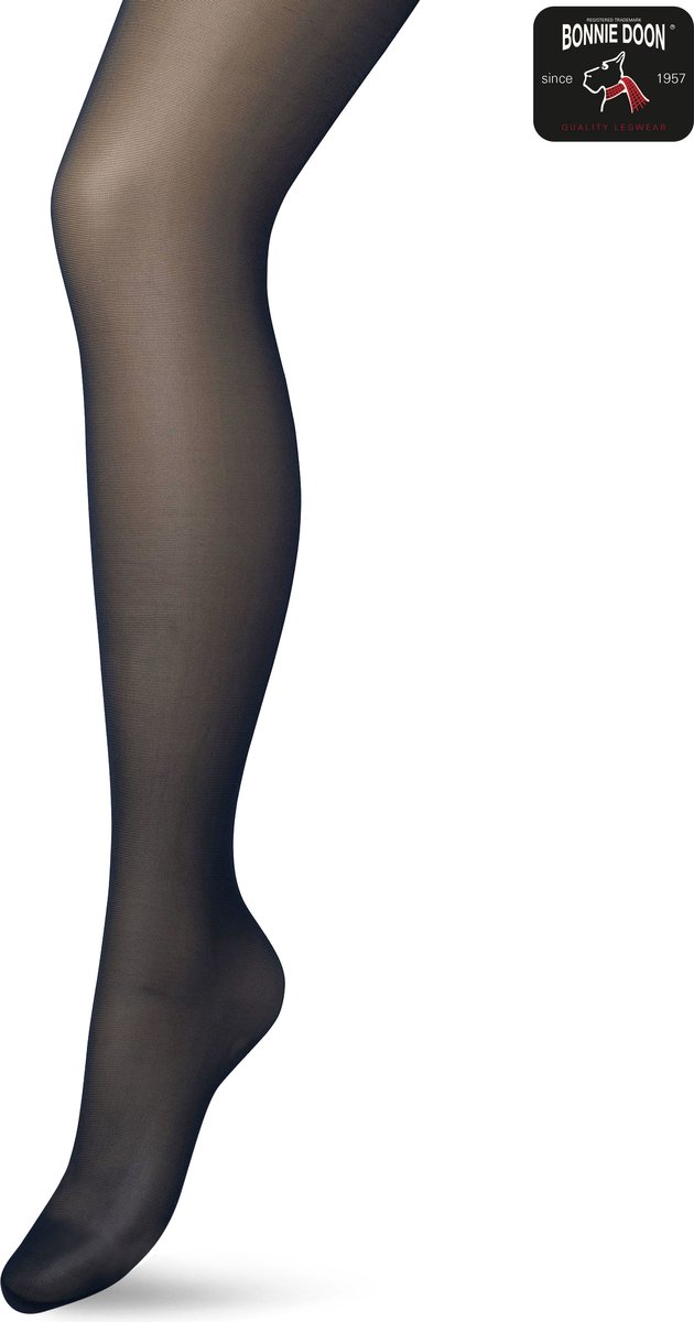 Bonnie Doon Zwangerschaps Panty 20 Denier maat S/M Donker Blauw - Dames Panty - Maternity - Zwangerschapspanty - Uitstekend Draagcomfort - Verstevigde Buik Band - Extra Katoen - Snijdt Niet - Donkerblauw - Navy - BP201907.102 (8717394441334)