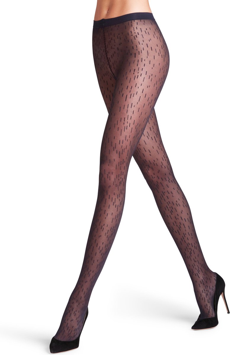 FALKE Origin Flaw 30 DEN dames panty - marine - Maat: M (4067112135156)