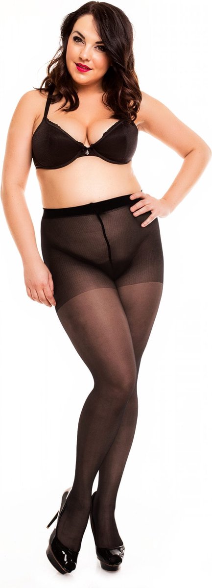 Glamory Satin 20 matt - panty - 20 den - maat 2XL - zwart (4260277134495)