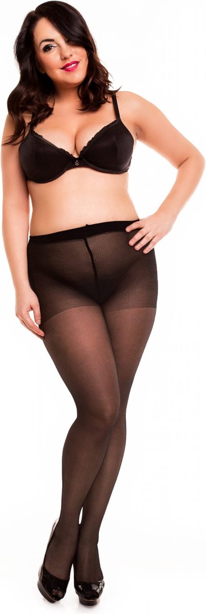 Glamory Satin 20 - panty - 20 den - maat 3XL - zwart (4260277130237)