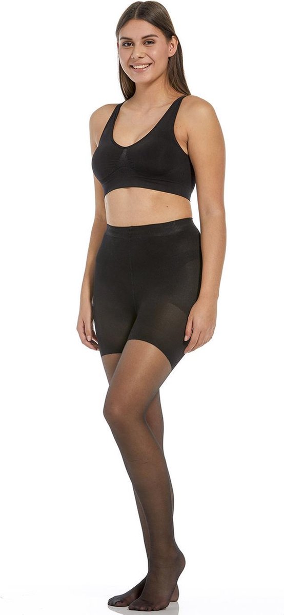 MAGIC Bodyfashion Spectacular Legs Panty Black Dames - Maat M/L (8720365513329)