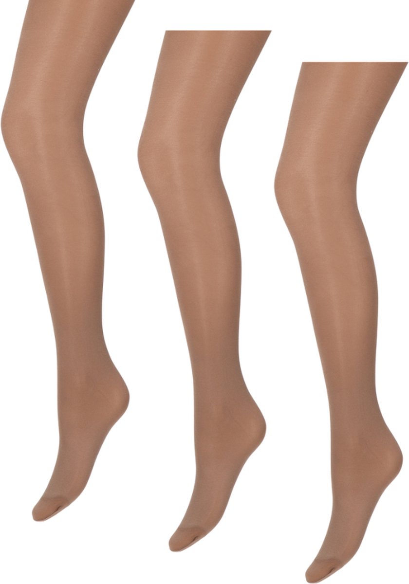 Marianne Glanzende Panty 3-pack - Dames - 35 Denier - Maat L/XL - Muskaat (8713781630237)
