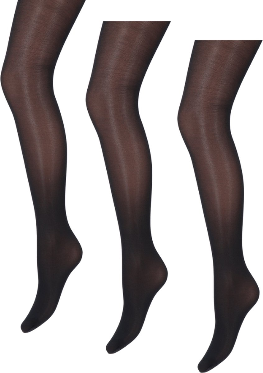 Marianne Glanzende Panty 3-pack - Dames - 35 Denier - Maat XXL - Marine (8713781485509)