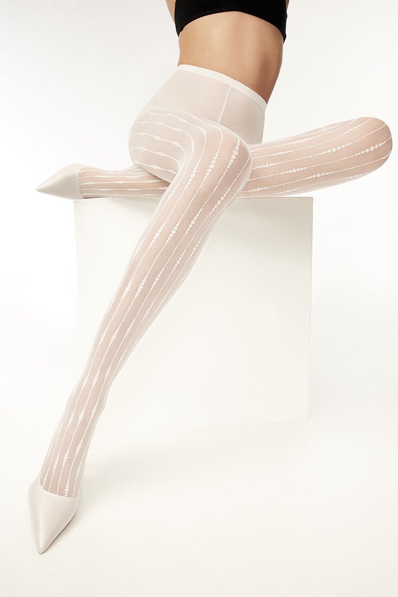 Penti HEART BEAT Panty 30 Denier Fantasie - BRIDAL WHITE - Maat S/M (8683435132014)