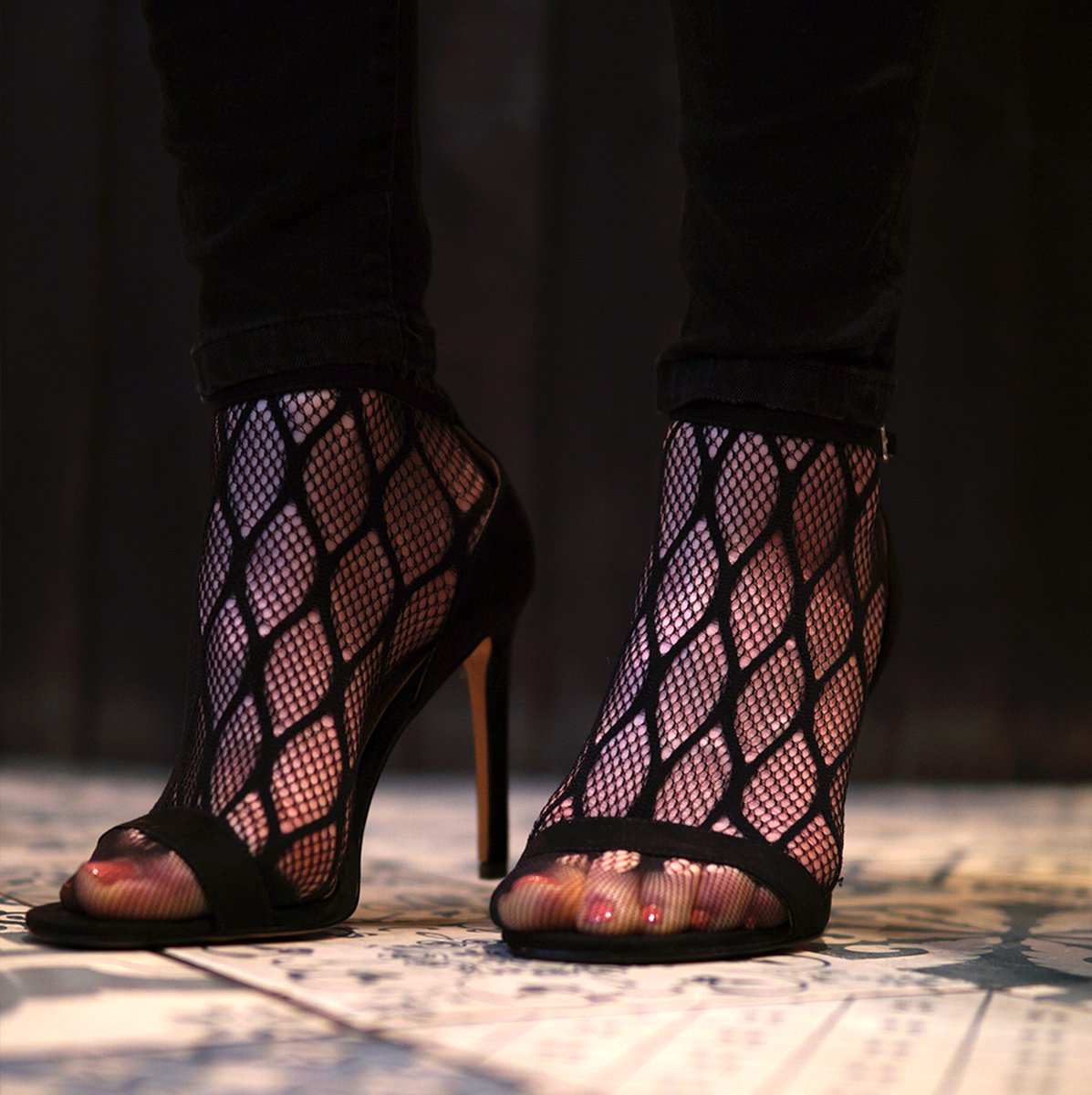 Pretty Polly Panty - Fashion - Double Net - One Size - 36/42 - Zwart (5053014429089)