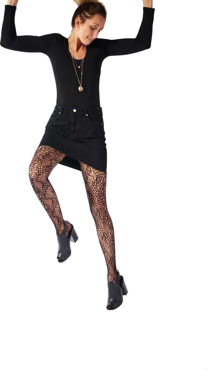 Pretty Polly Panty - Fashion - Random - Net - One Size - 36/42 - Zwart (5053014606626)