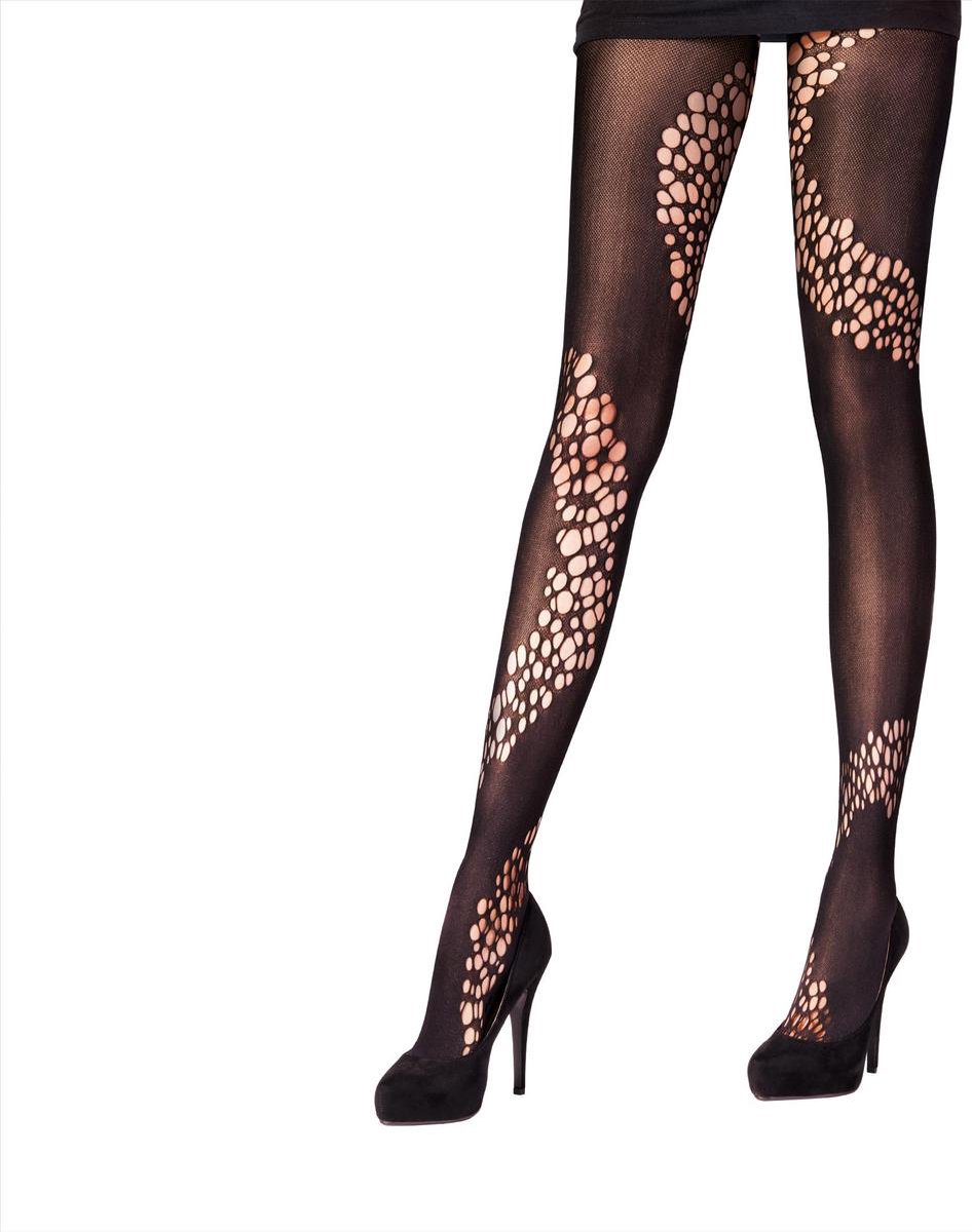 Pretty Polly Panty - Fashion - Spiral Pattern - One Size - 36/42 - Zwart - AUY1 (5053014473815)