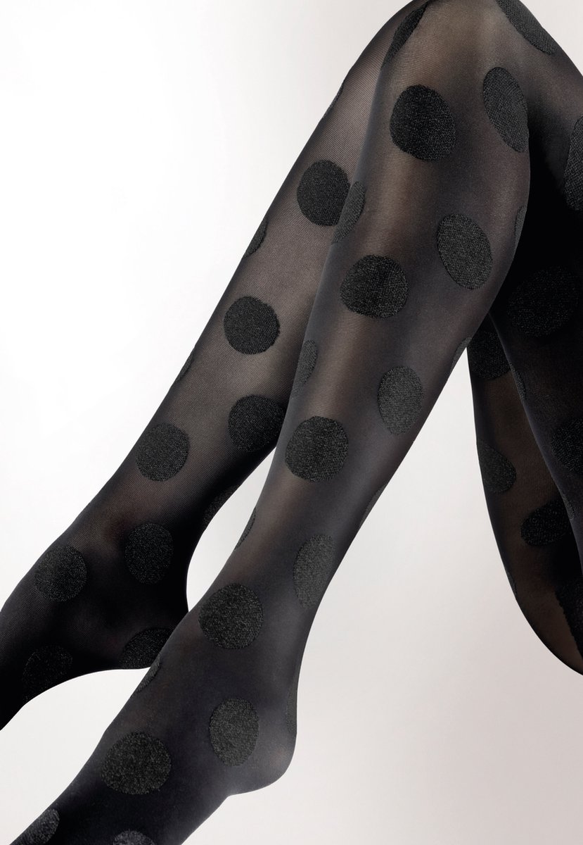 Pretty Polly Panty - Grote Nop - Large Spot - One Size - 36/42 - Zwart (5053014946586)