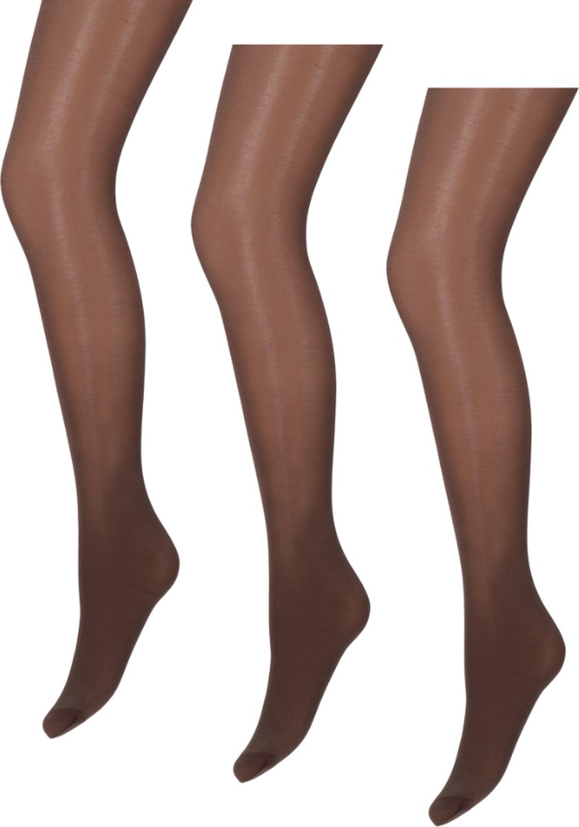 Marianne Glanzende Panty 3-pack - Dames - 35 Denier - Maat S/M - Bruin (8713781626926)