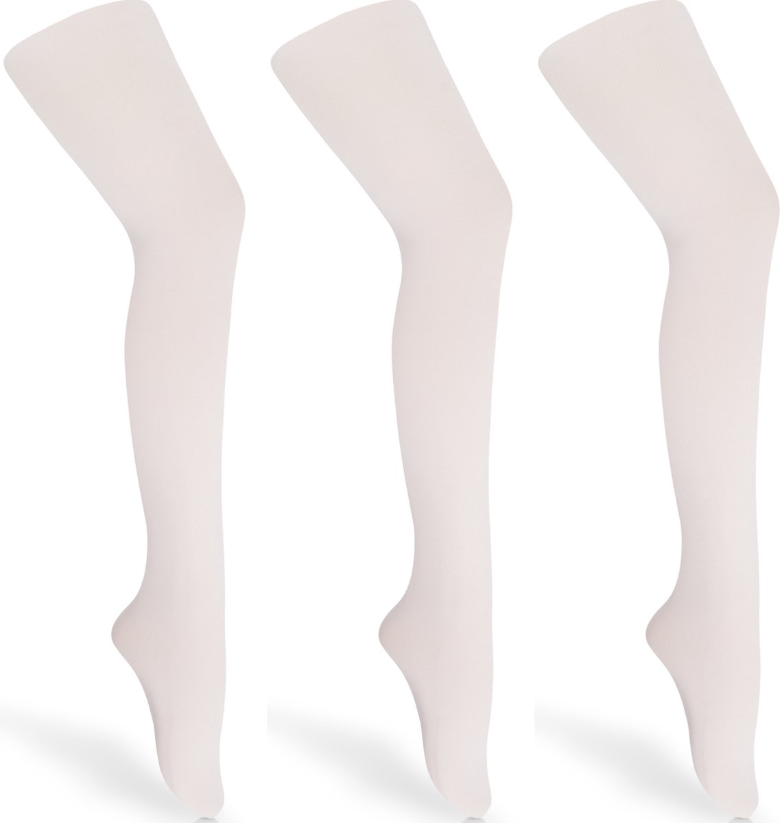 Merry Style Kinderen 3 Pack Panty - 60 DEN -Microvezel - Meisjes - Polyamide - Ecru/Ecru/Ecru - 104-110 - WL-010-3B (4061692832948)