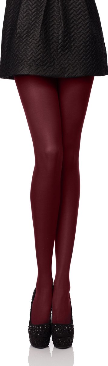 Antie AN-122 Dames Panty - 60 DEN -Microvezel - Polyamide - Wijnrood - M (4055191188583)