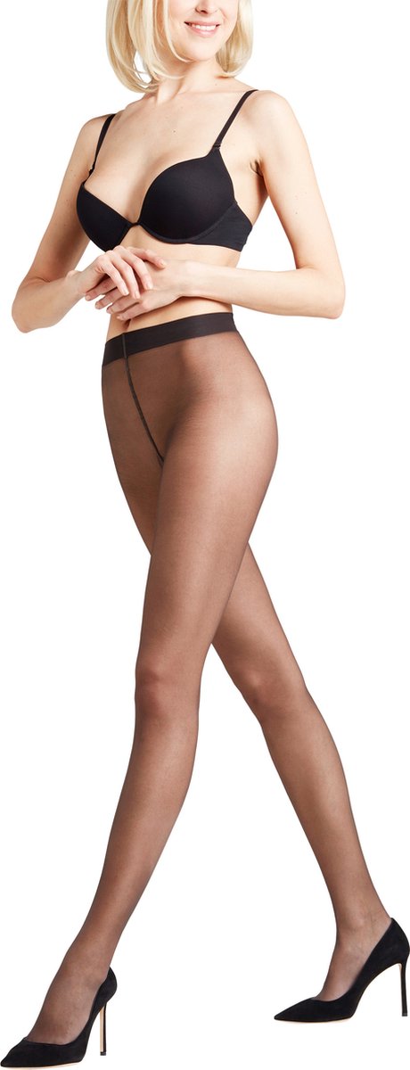FALKE Seidenglatt 15 DEN dames panty - anthracite - Maat: S-M (4043874416733)
