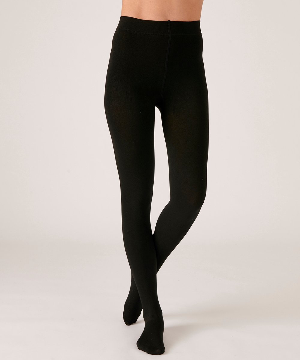 Damart - Panty met geborstelde binnenzijde Thermolactyl 300D - Dames - Zwart - 3/4 (3602803215635)