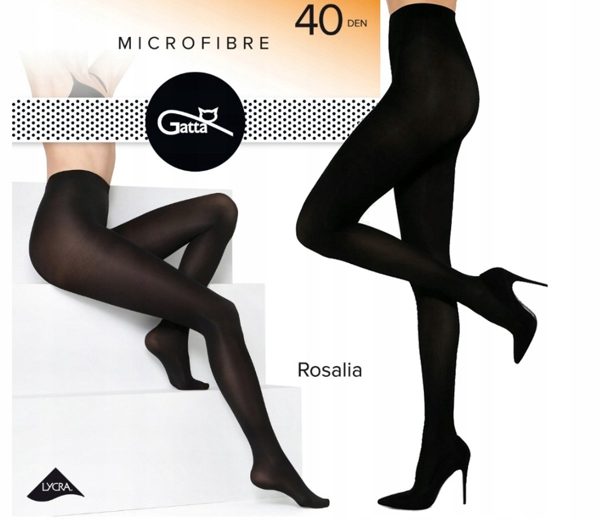 Gatta Rosalia Panty Dames 40 DEN Zwart - Maat L - Basis Panty ( 1 stuks ) (8721399400401)