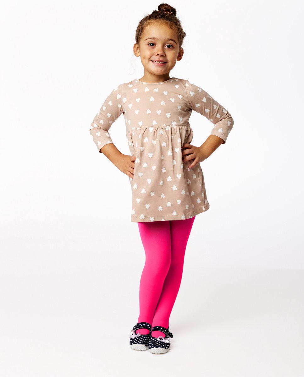 Merry Style WL-010 Kinderen Panty - 60 DEN -Microvezel - Meisjes - Polyamide - Neonroze - 140-146 (4061692337269)