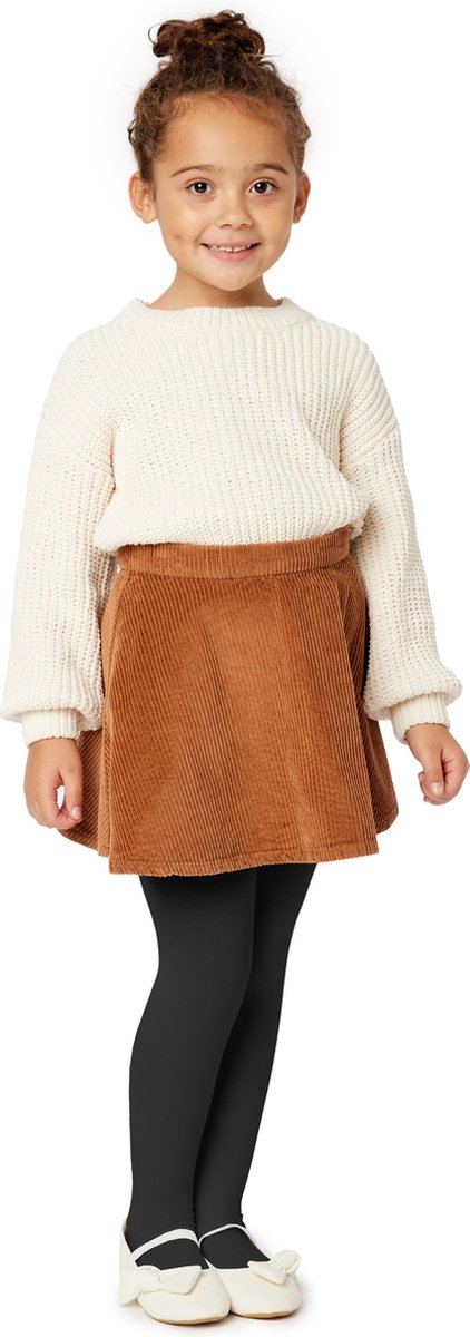 Merry Style WL-010 Kinderen Panty - 60 DEN -Microvezel - Meisjes - Polyamide - Zwart-90 - 92-98 (4055191641262)