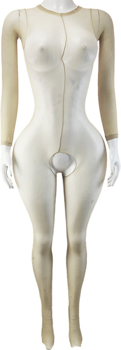 BamBella ® - Panty pak -Onesize - body suit - Dames - Onesize - Erotische jumpsuit van kant lingerie Bruin (8721017929116)