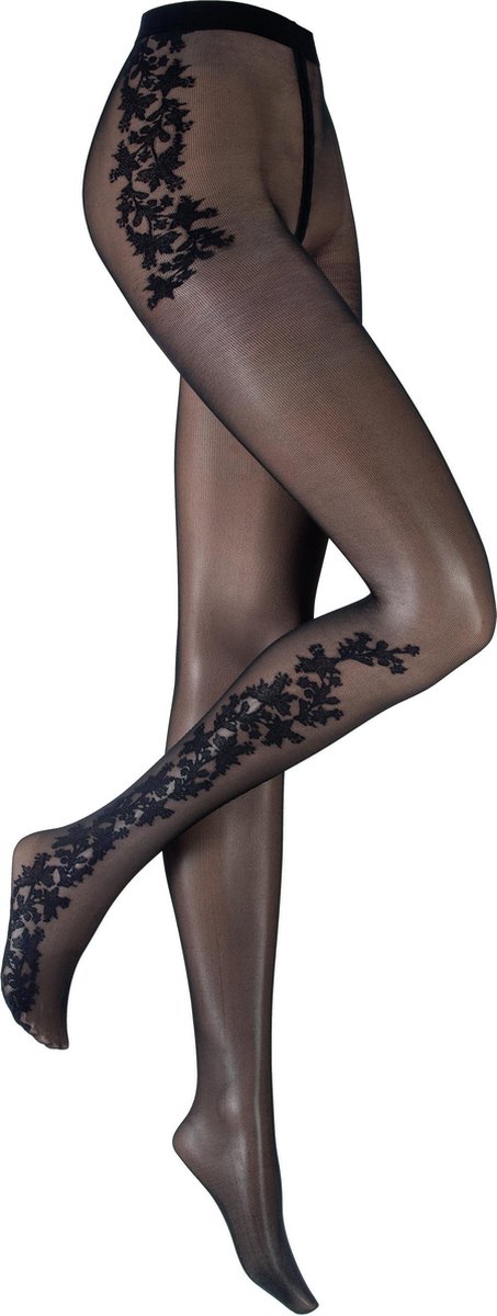 Kunert Fashion Panty Grace - Zwart- Maat 38-40 (4005074907503)