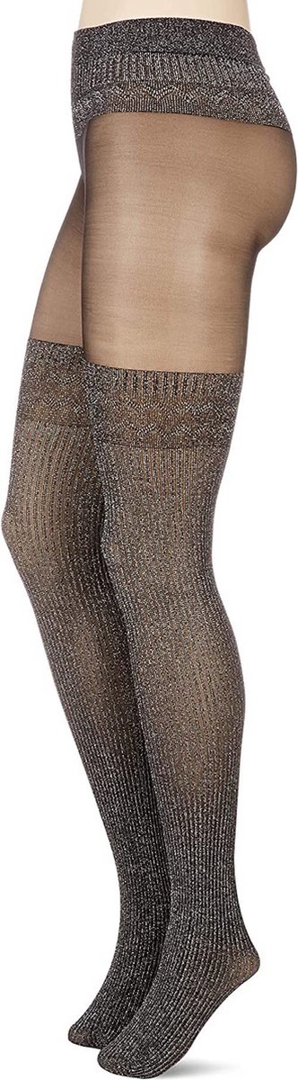 Kunert glitter panty maat 42/44 aubergine (4005074879541)