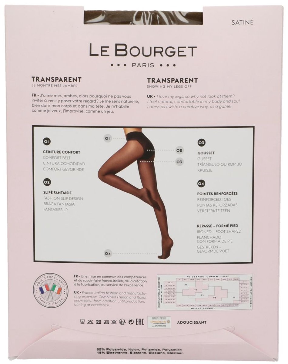 Le Bourget - zwart - pantys /collants - maat XL (3185291411449)