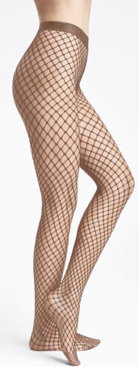Wolford - Forties Tights Net Panty - Honey Nude - XS (9009752960847)