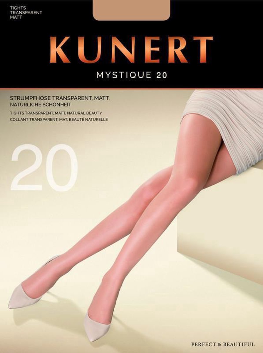 2 pack / duo pack Kunert Mystique 20 panty maat 44-46 kleur Black (4005074546184)