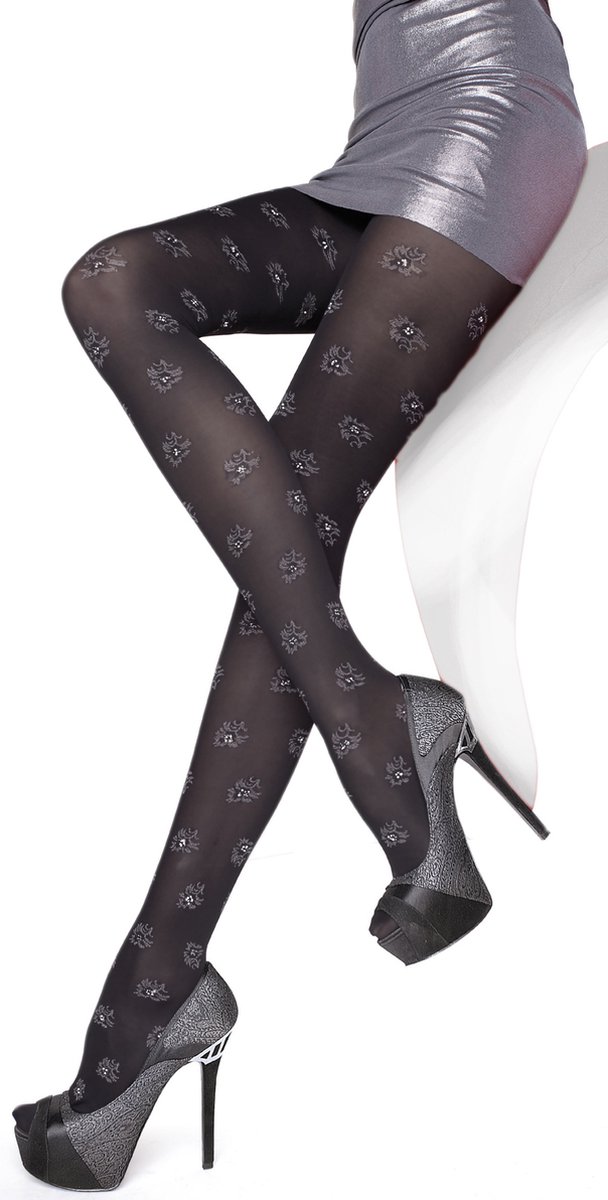 Antie Dames Panty - 40 DEN - Zwart - M - AN-G5470-ORIANA (4061692630872)